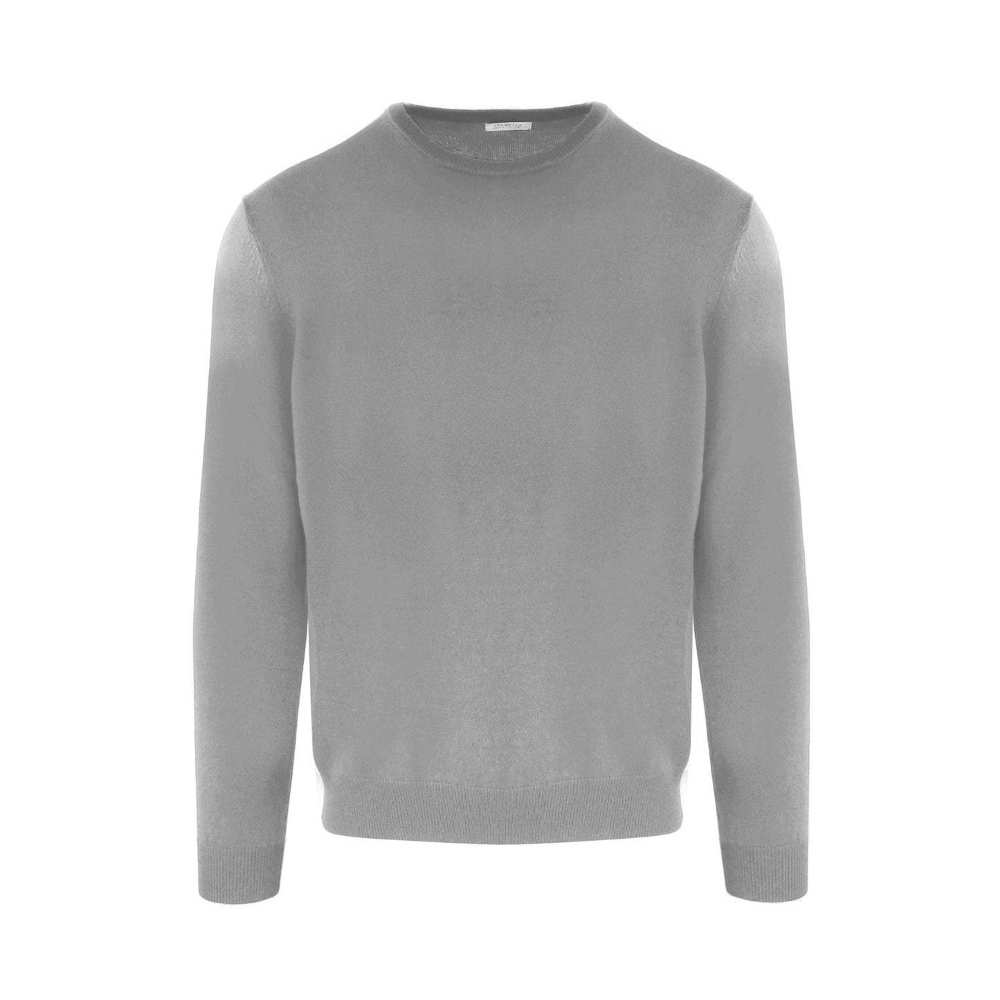 Grauer Kaschmir-Pullover