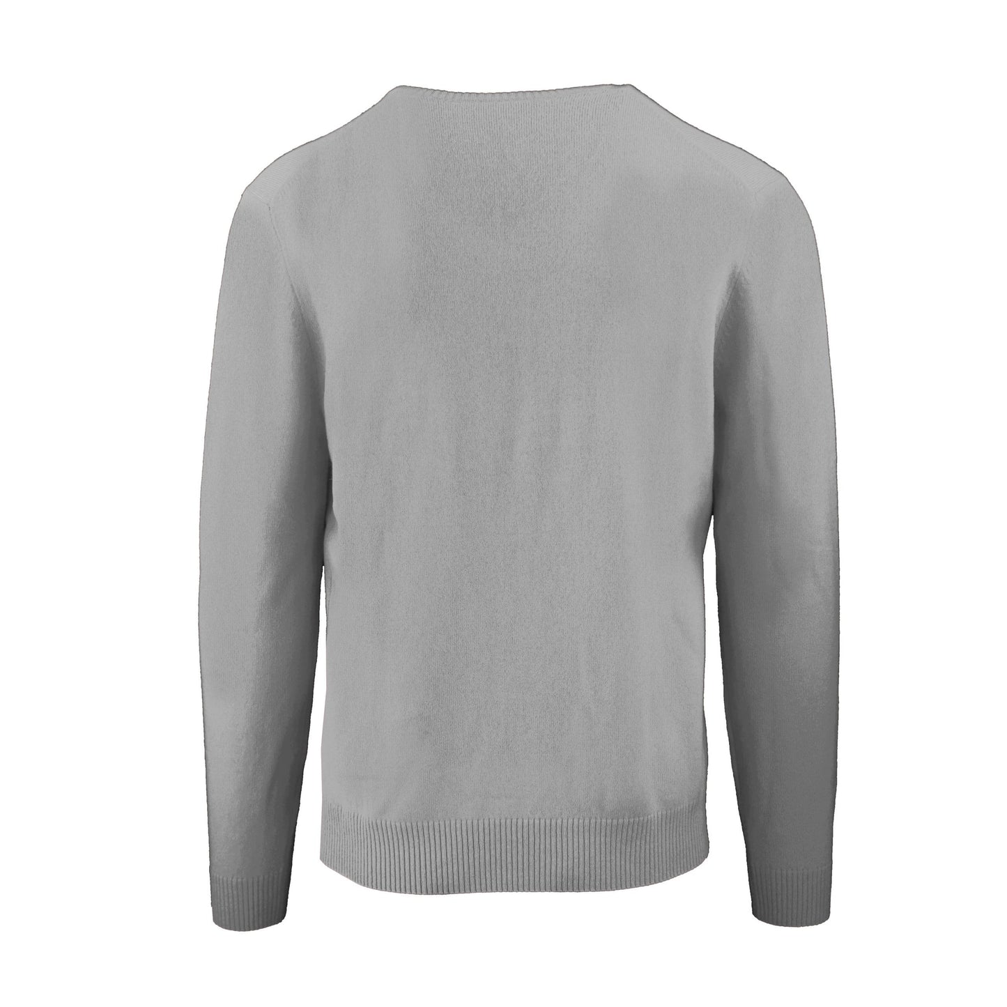 Grauer Kaschmir-Pullover
