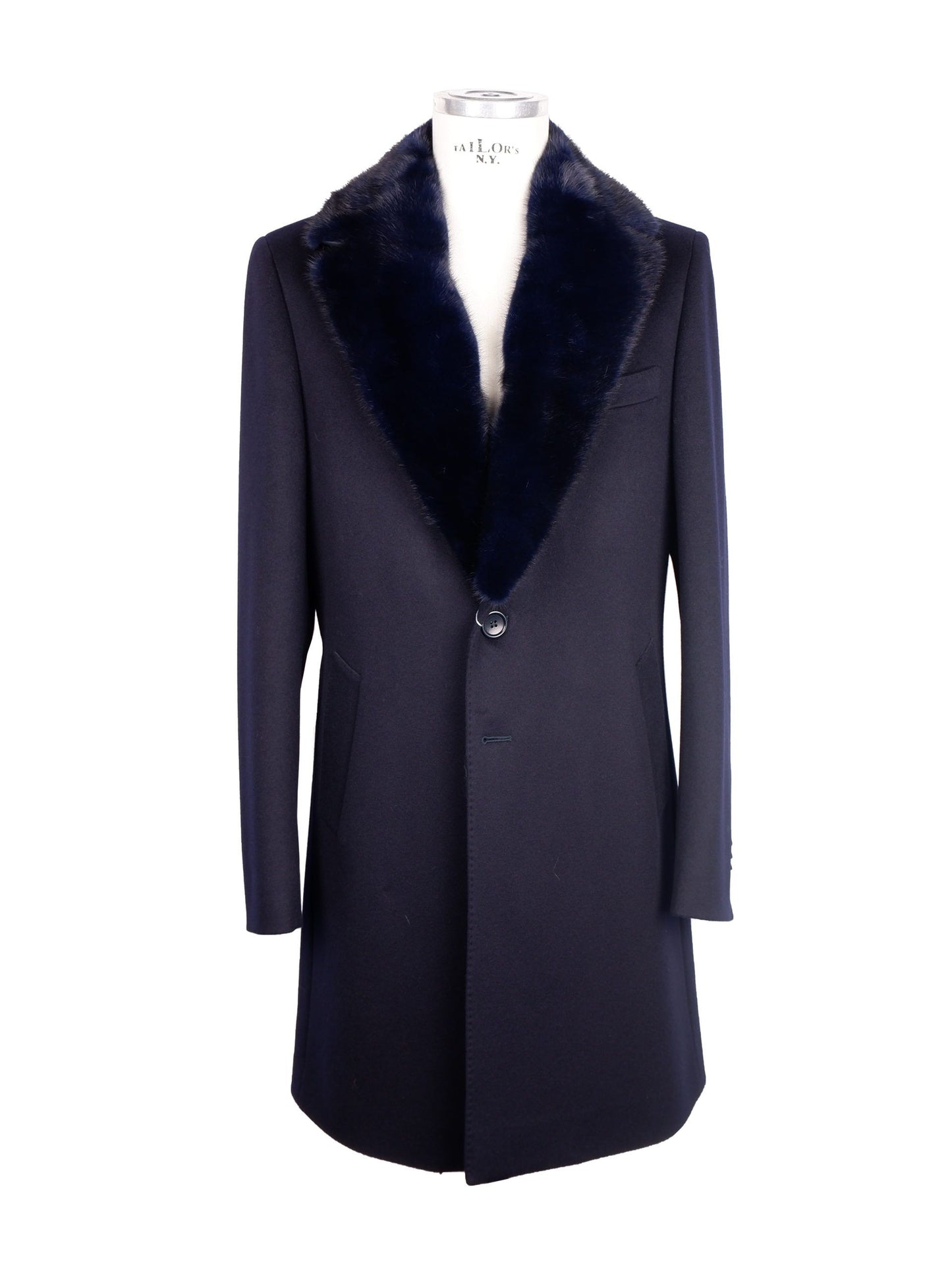 Jacke Vergine aus blauer Wolle