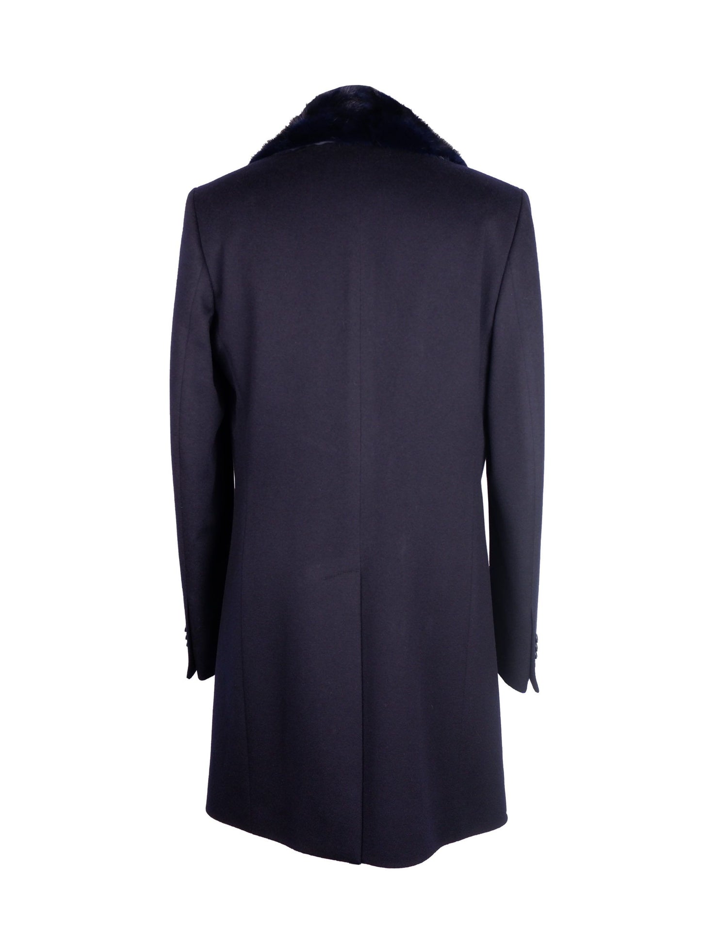 Jacke Vergine aus blauer Wolle