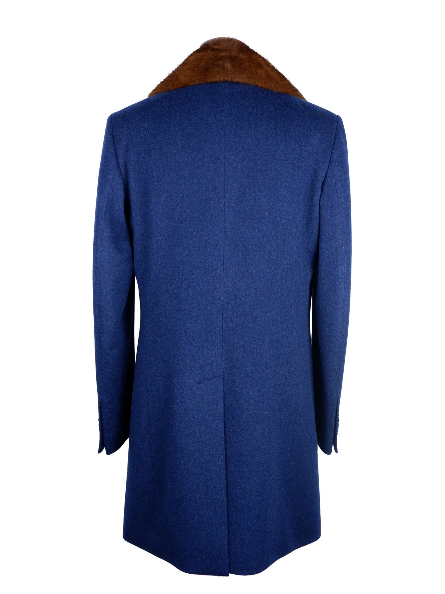 Jacke Vergine aus blauer Wolle