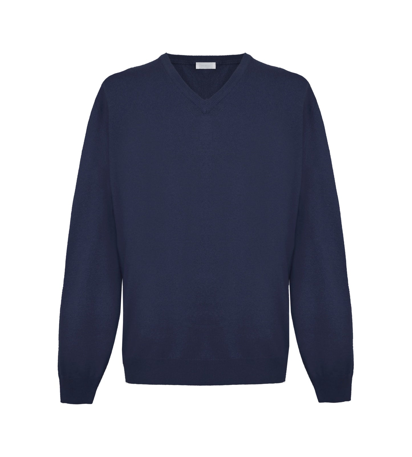 Blauer Kaschmirpullover