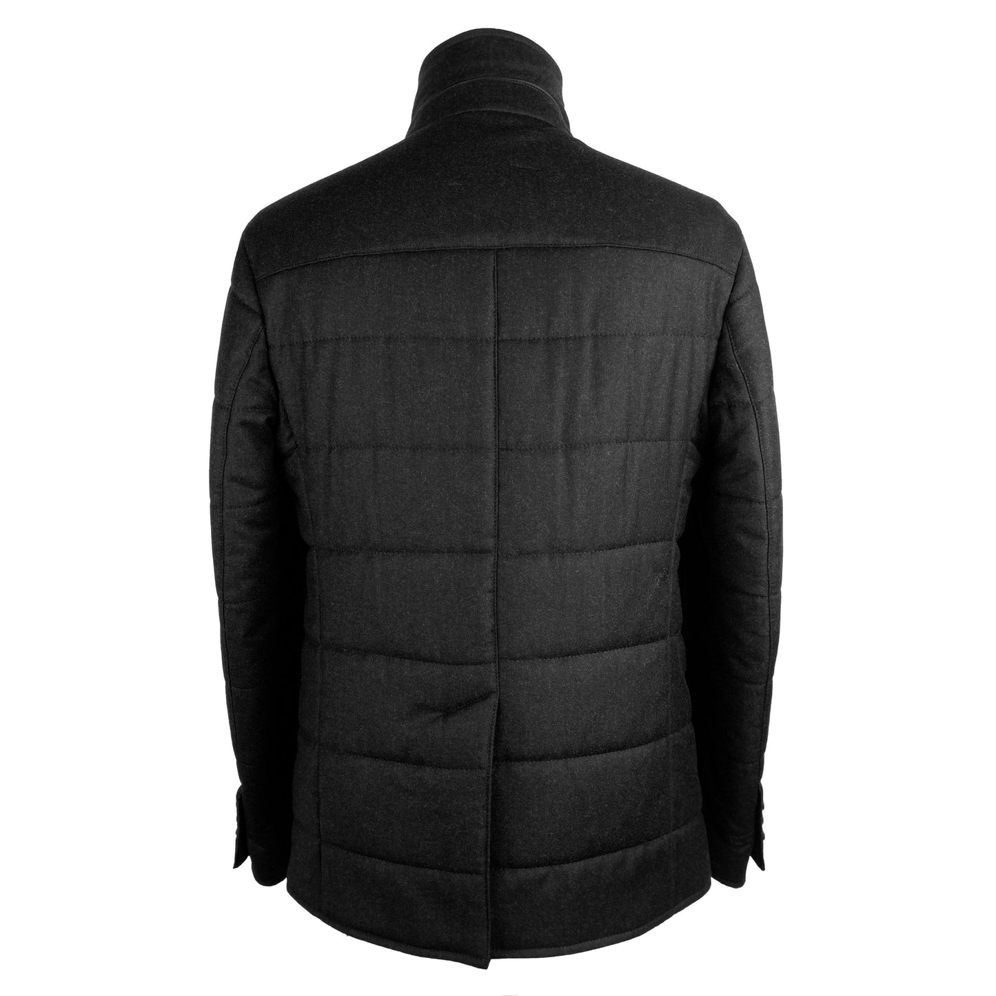 Schwarze Wolljacke