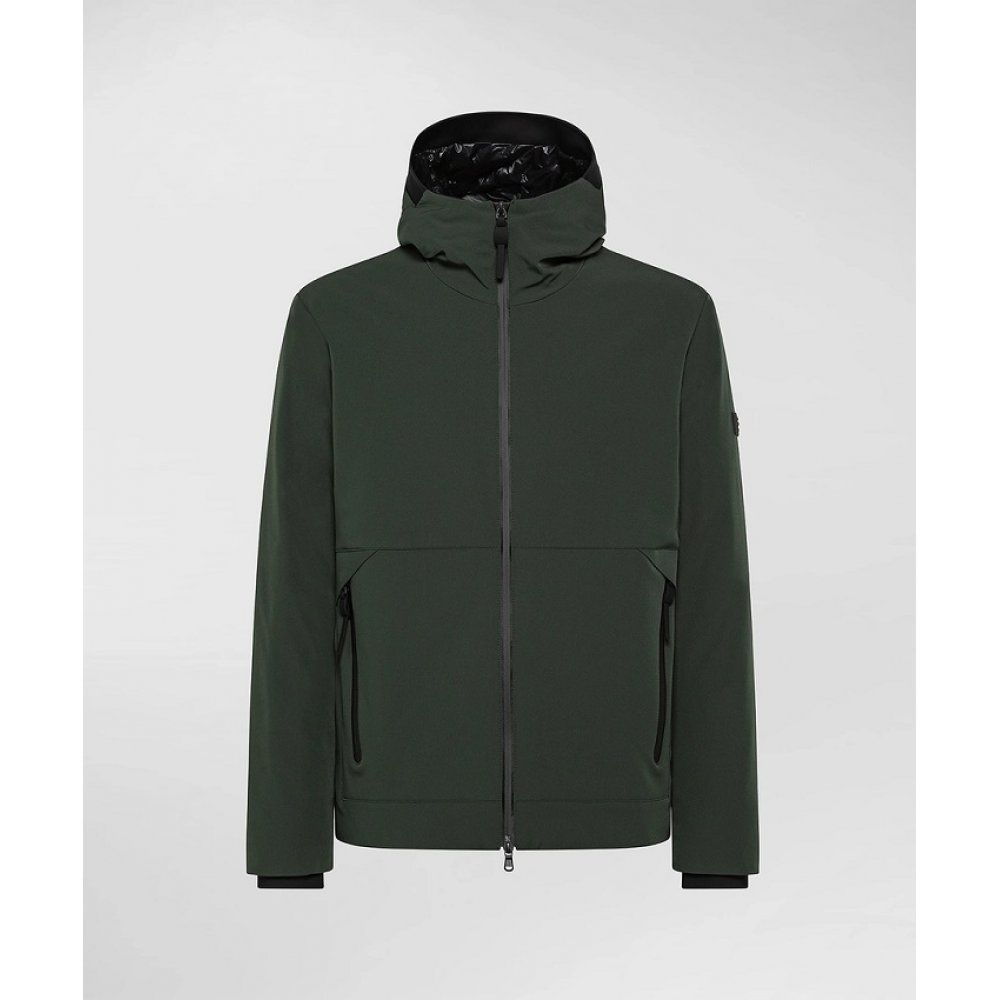 Grüne Nylonjacke