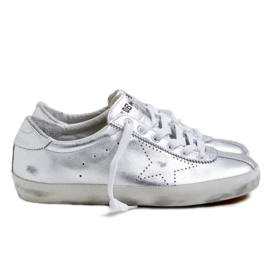 Graue Leder-Sneakers