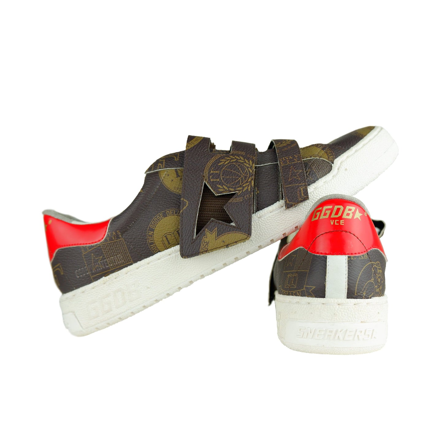 Braune Leder Turnschuhe