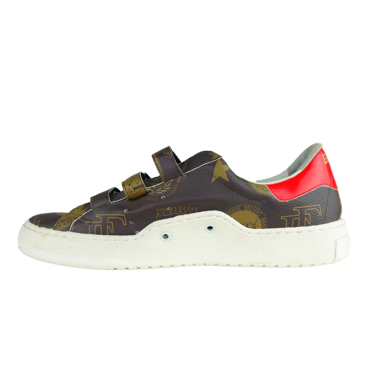 Braune Leder Turnschuhe