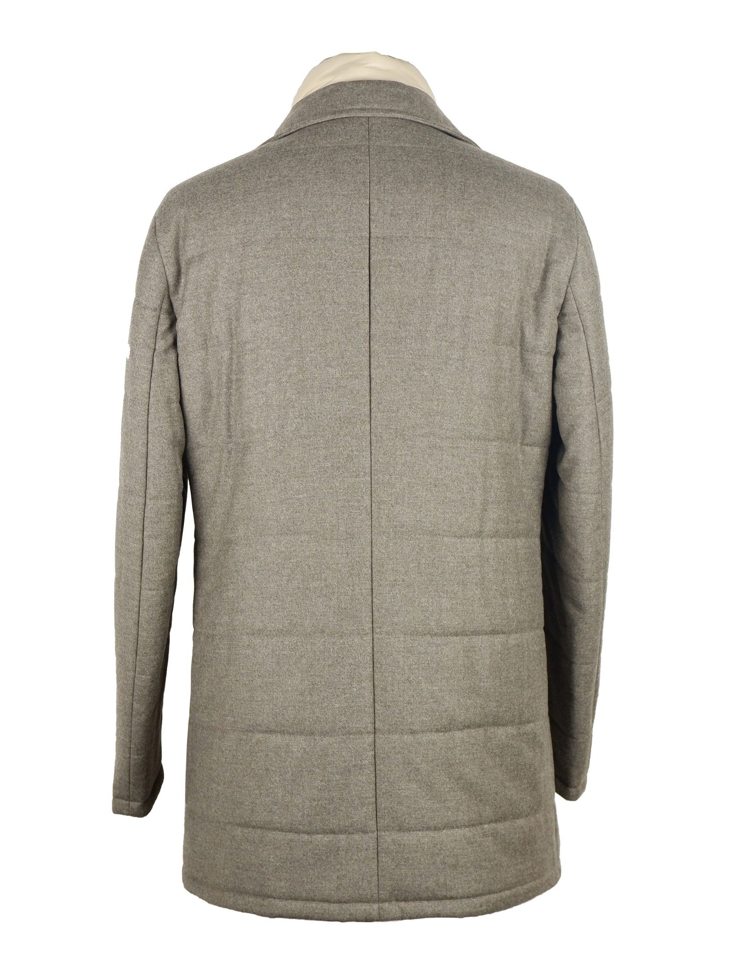 Graue Wolljacke
