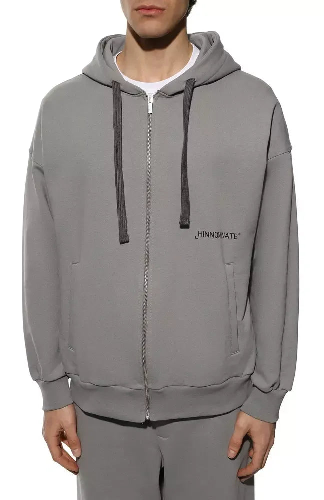 Grauer Baumwollpullover