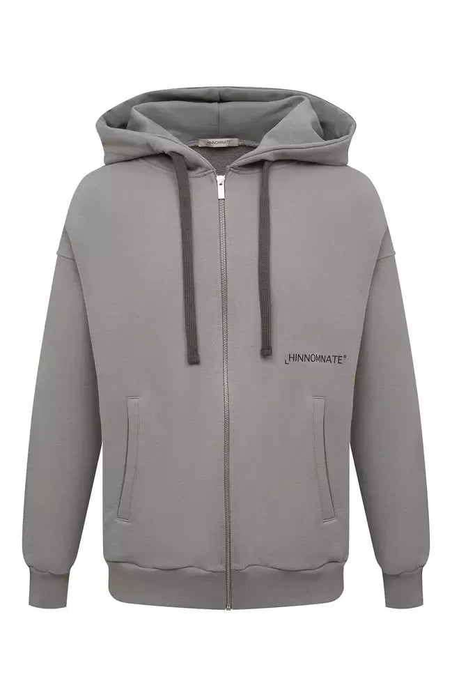 Grauer Baumwollpullover
