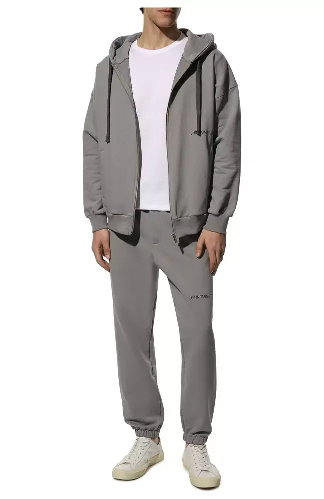 Grauer Baumwollpullover