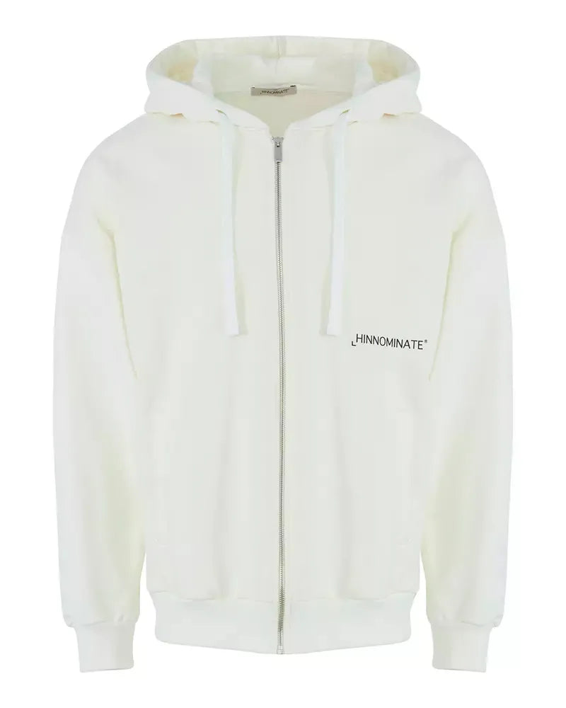Weißer Baumwollpullover