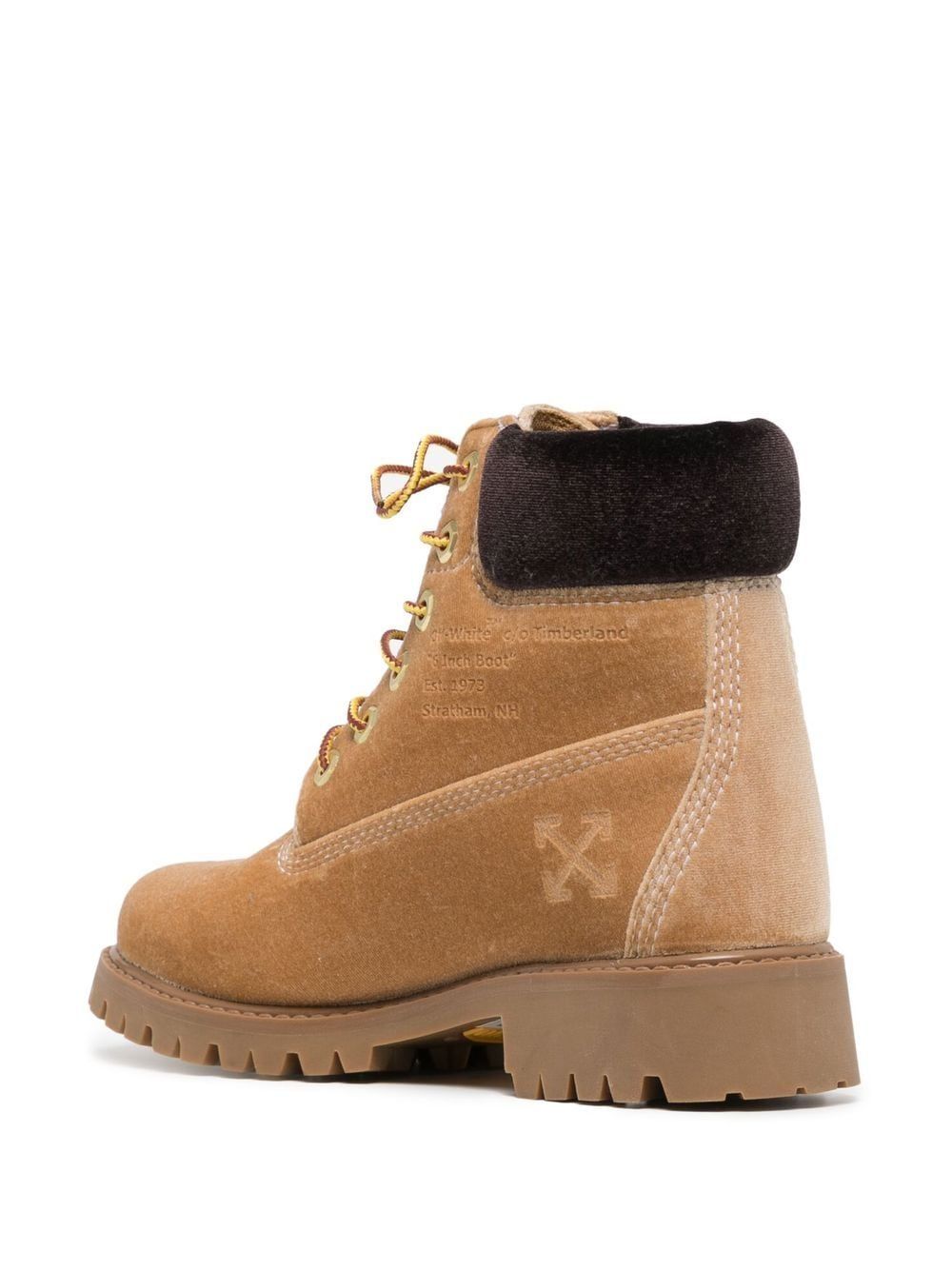 Beige Lederstiefel