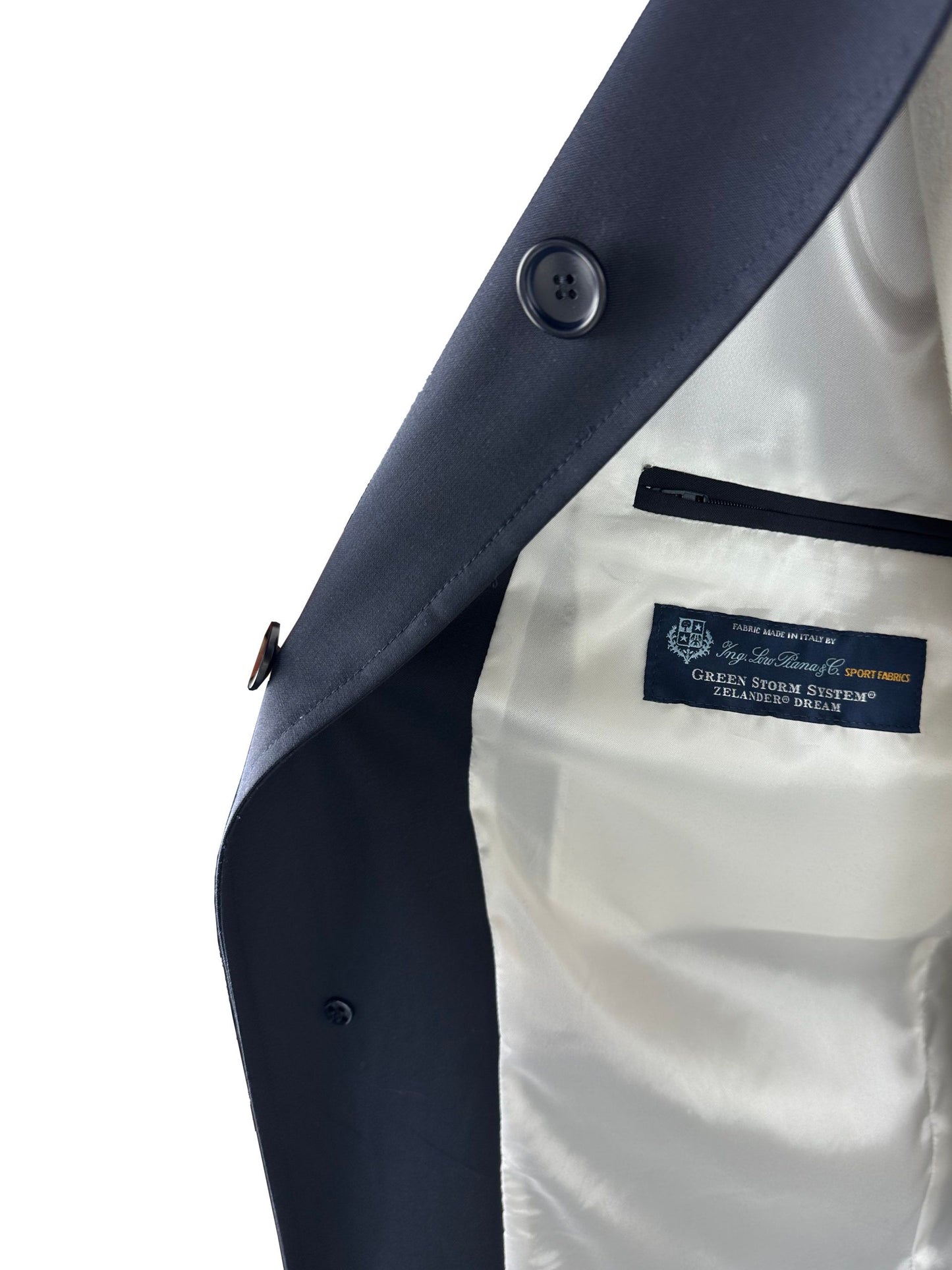 Jacke Vergine aus blauer Wolle