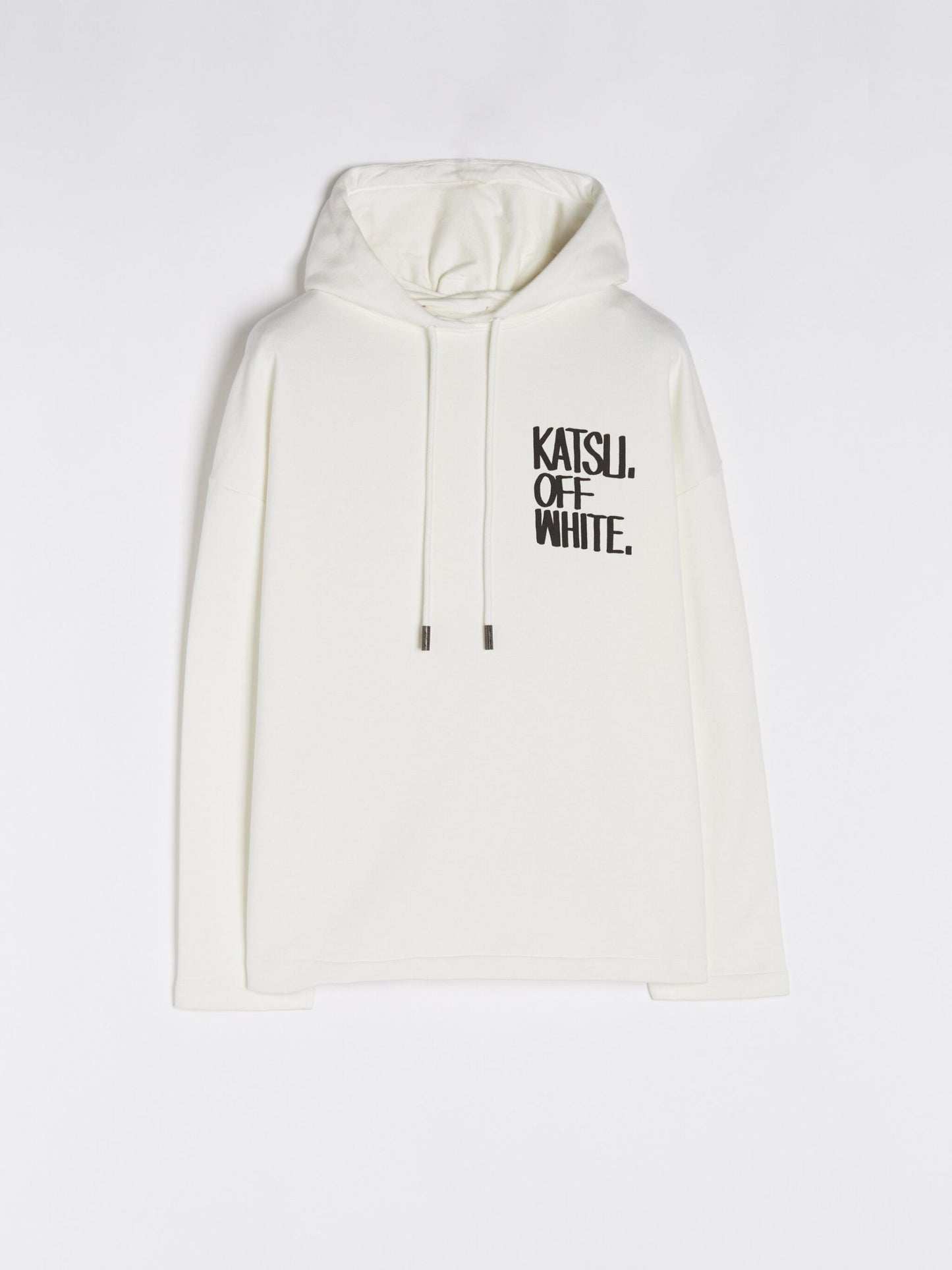 Weißer Baumwollpullover