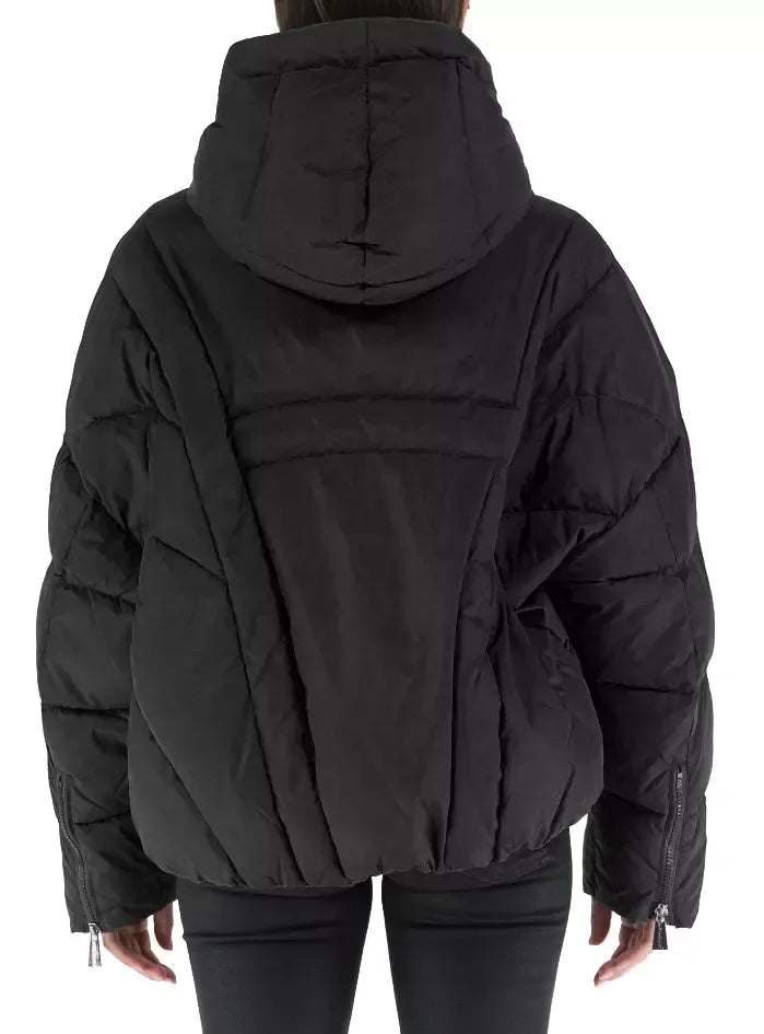 Schwarze Nylon Jacken & Mantel