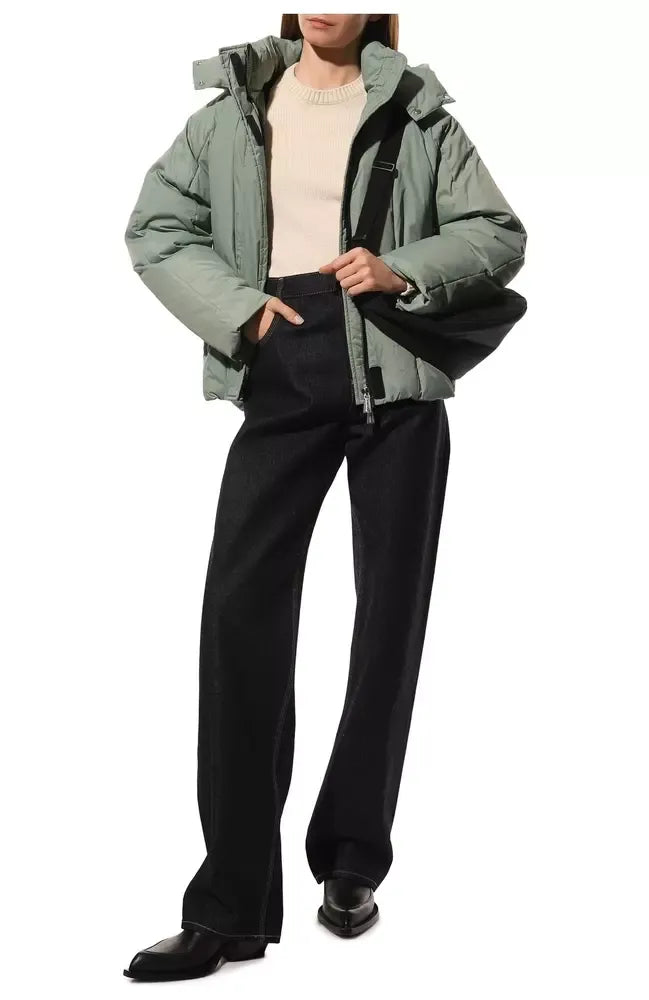 Graue Nylon Jacken & Mantel