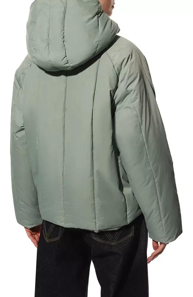 Graue Nylon Jacken & Mantel