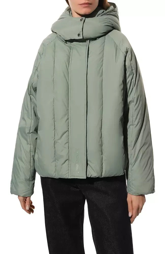 Graue Nylon Jacken & Mantel