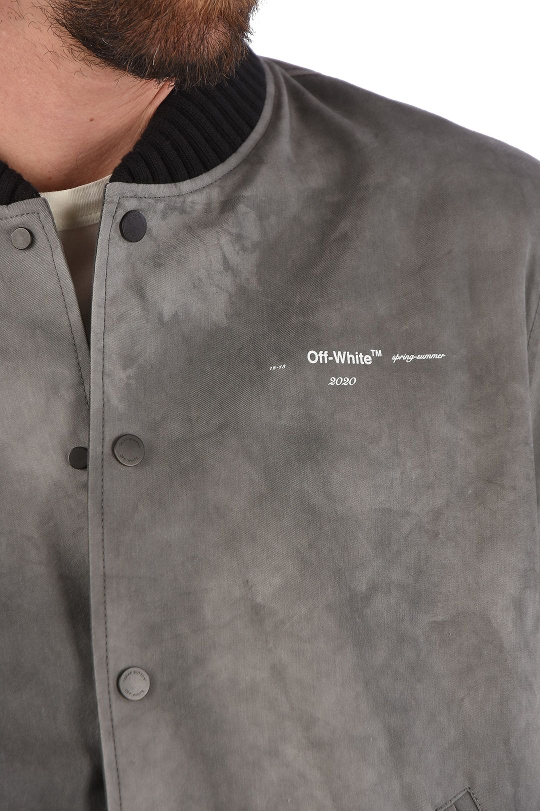 Graue Baumwolljacke