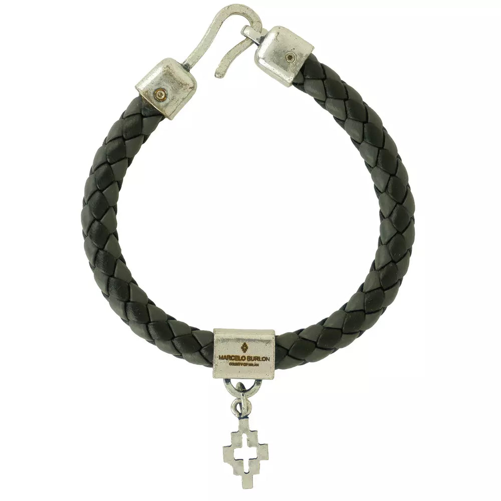 Schwarzes Lederarmband