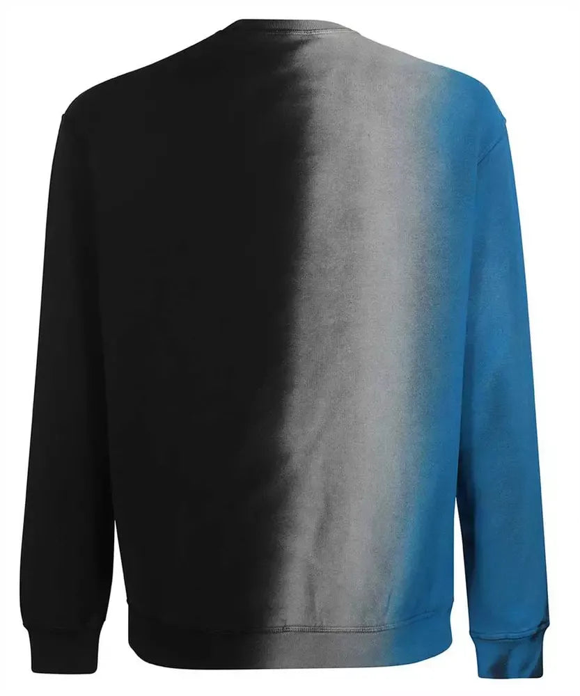 Blauer Baumwollpullover