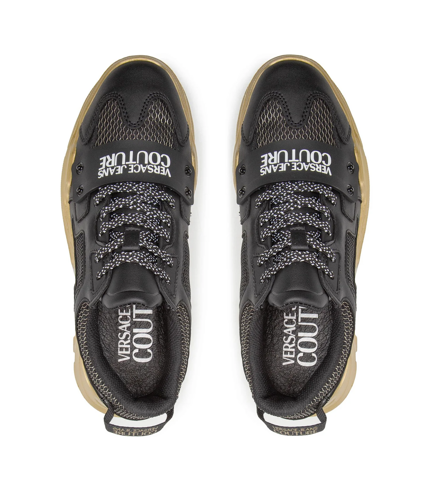 Schwarze Leder-Sneakers