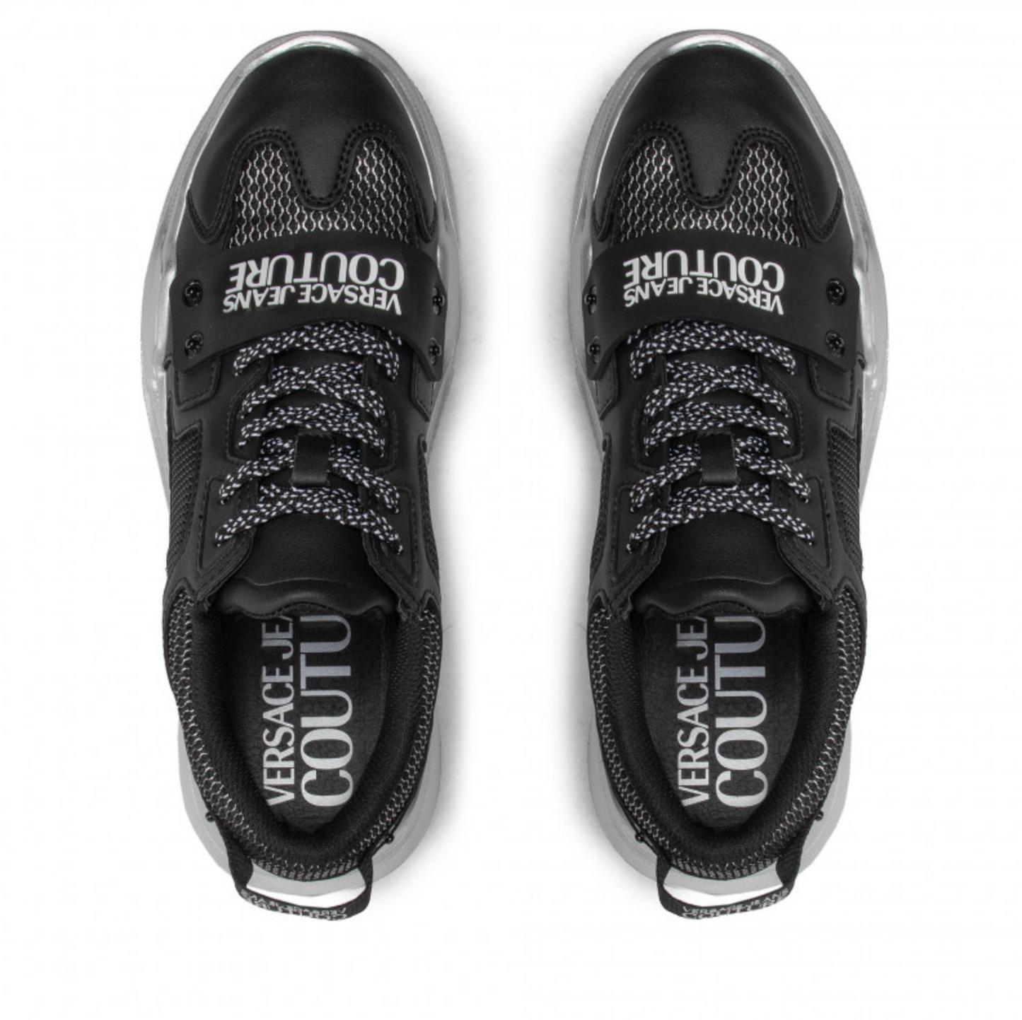 Schwarze Leder-Sneakers