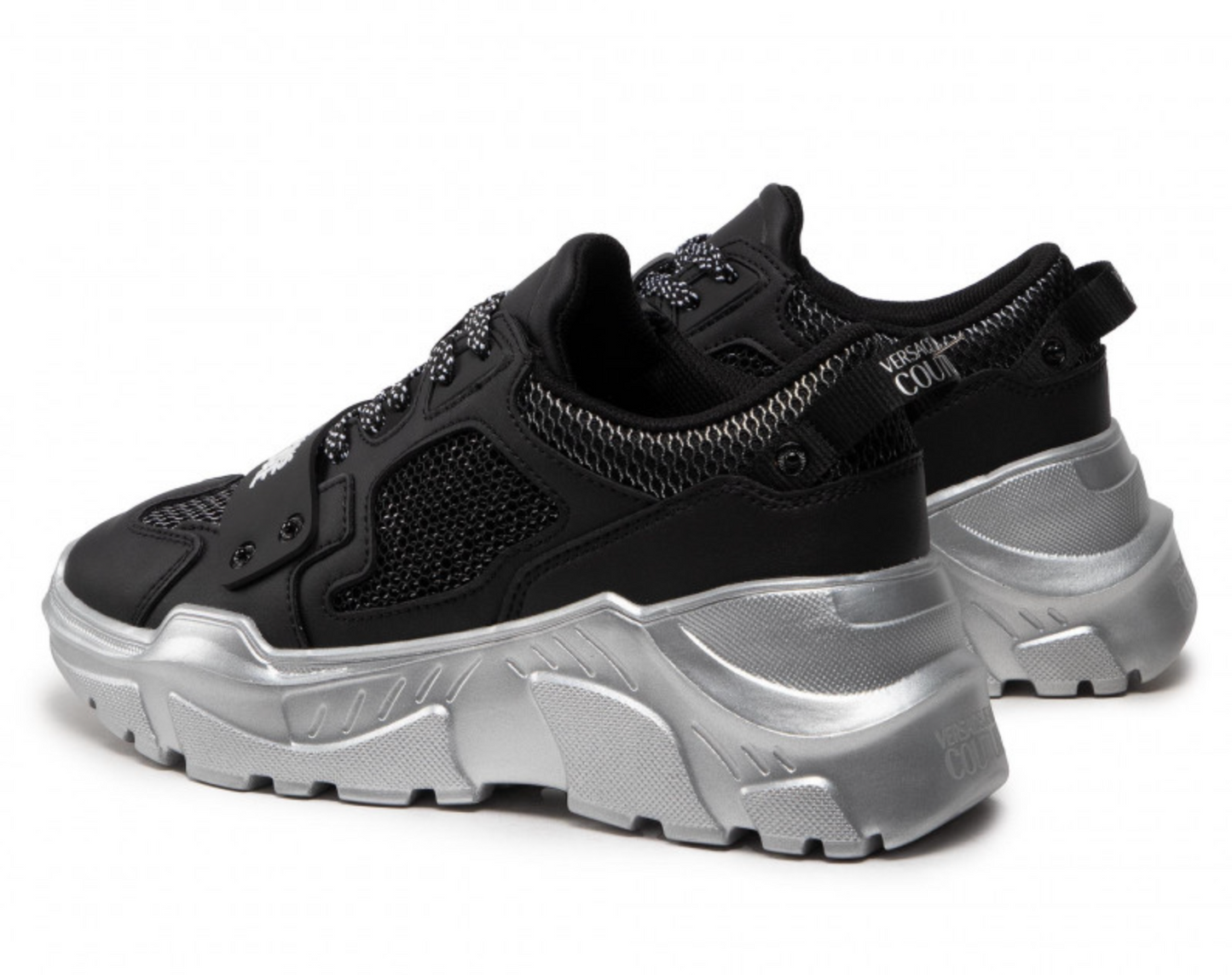 Schwarze Leder-Sneakers