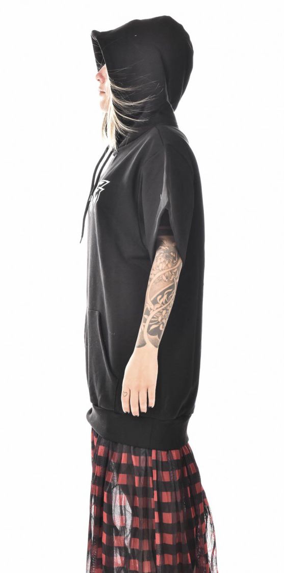 Schwarzes Baumwollkleid