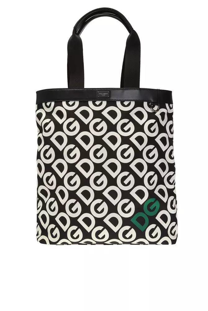 Schwarze Nylon Tragetasche