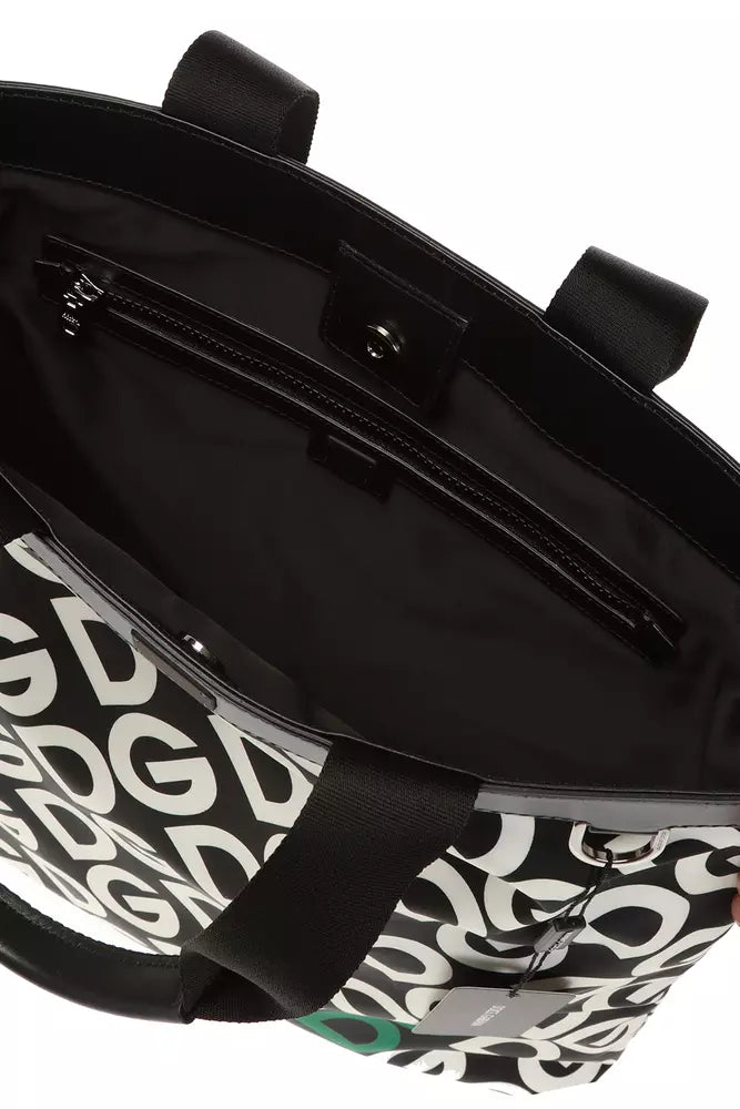 Schwarze Nylon Tragetasche