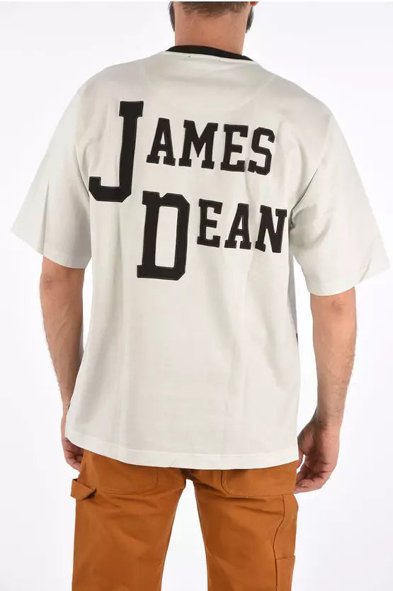 T-Shirt aus weißer Baumwolle