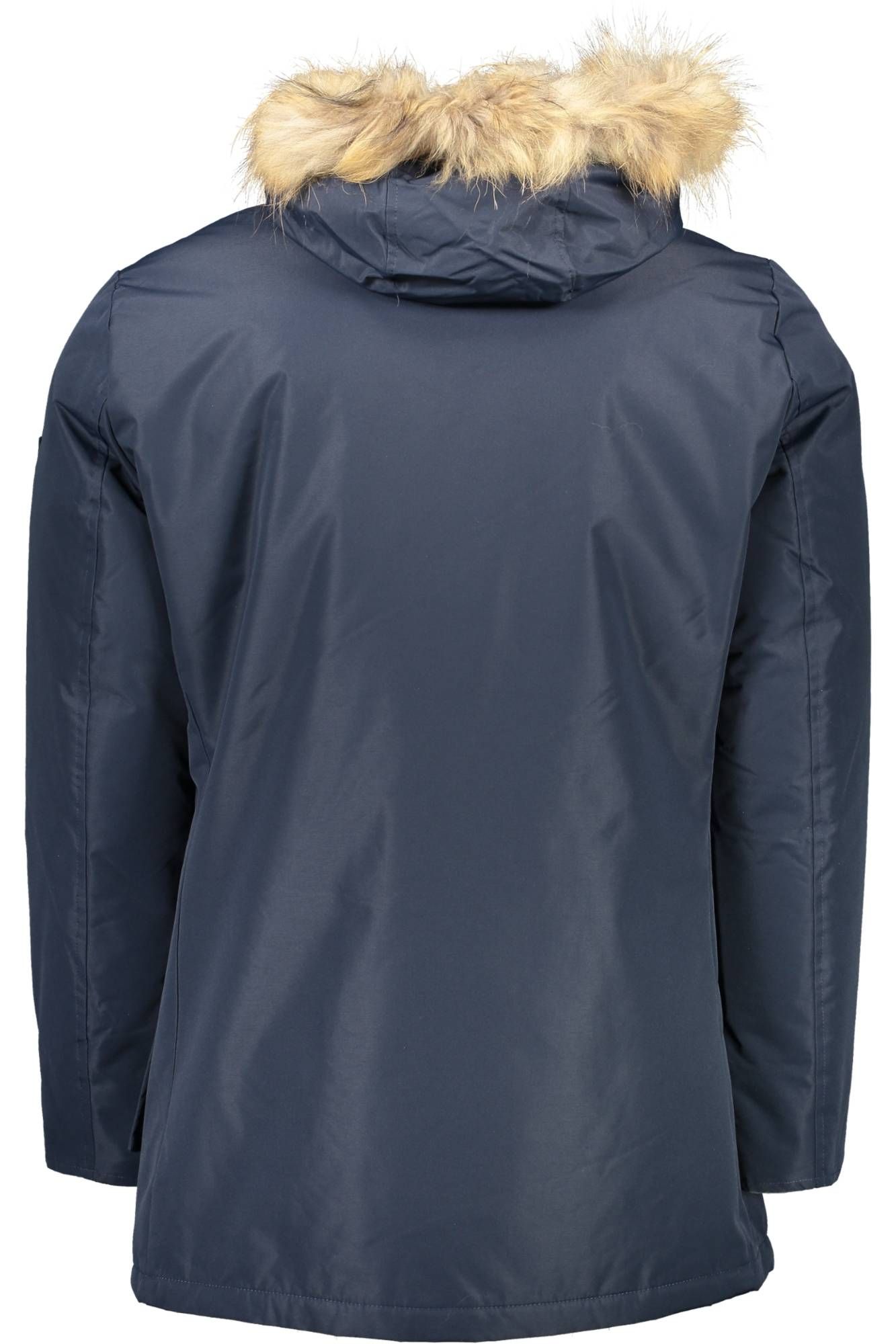 Blaue Polyester-Jacke