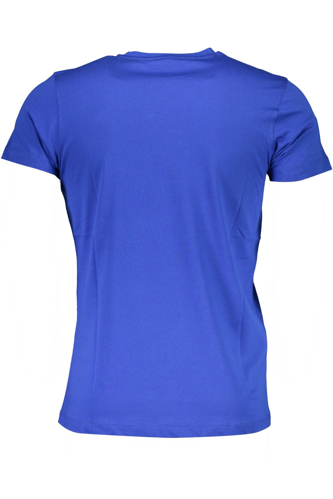 T-Shirt aus blauer Baumwolle