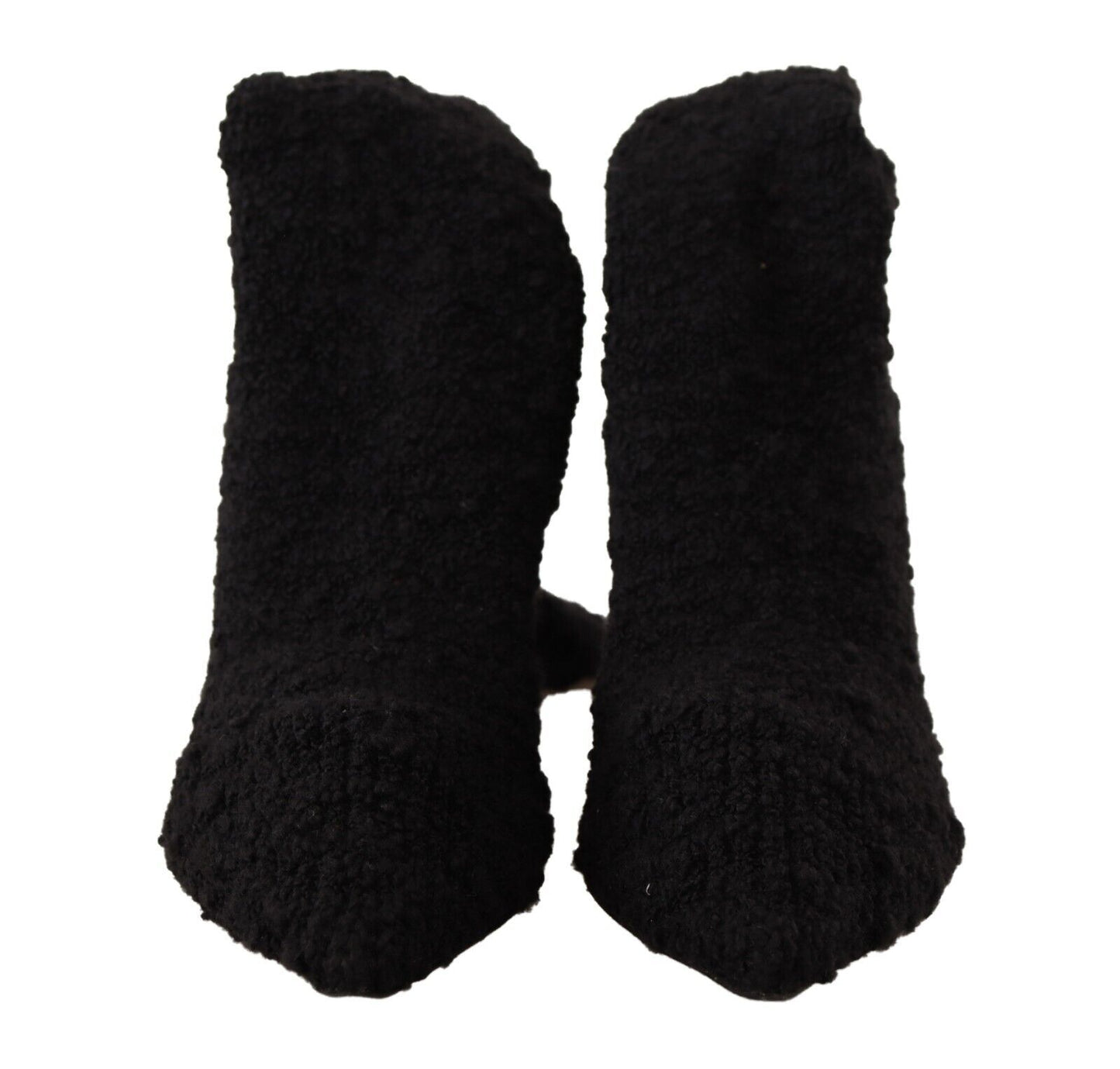 Schwarze Stretch-Socken Kniestrümpfe Schuhe