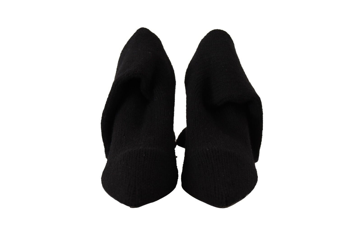 Schwarze Stretch-Socken Kniestrümpfe Schuhe