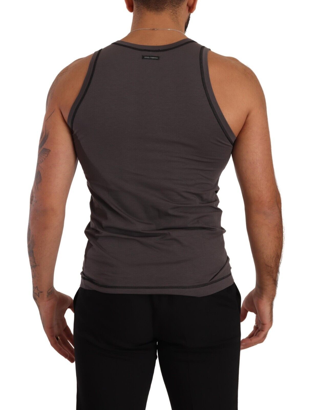Graues ärmelloses Baumwoll-Tank-Top T-Shirt Unterwäsche