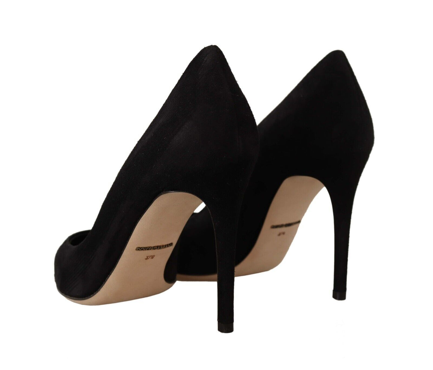 Schwarze Wildleder High Heels Pumps Klassische Schuhe