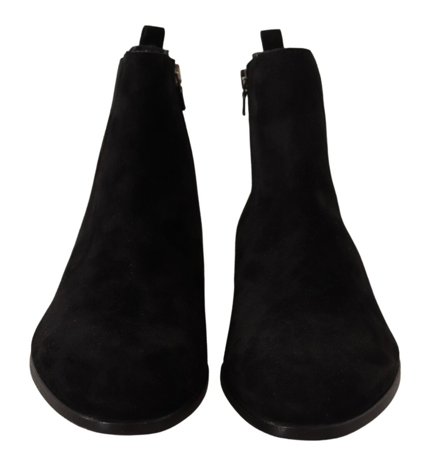Schwarz Wildleder Leder Chelsea Herren Stiefel Schuhe