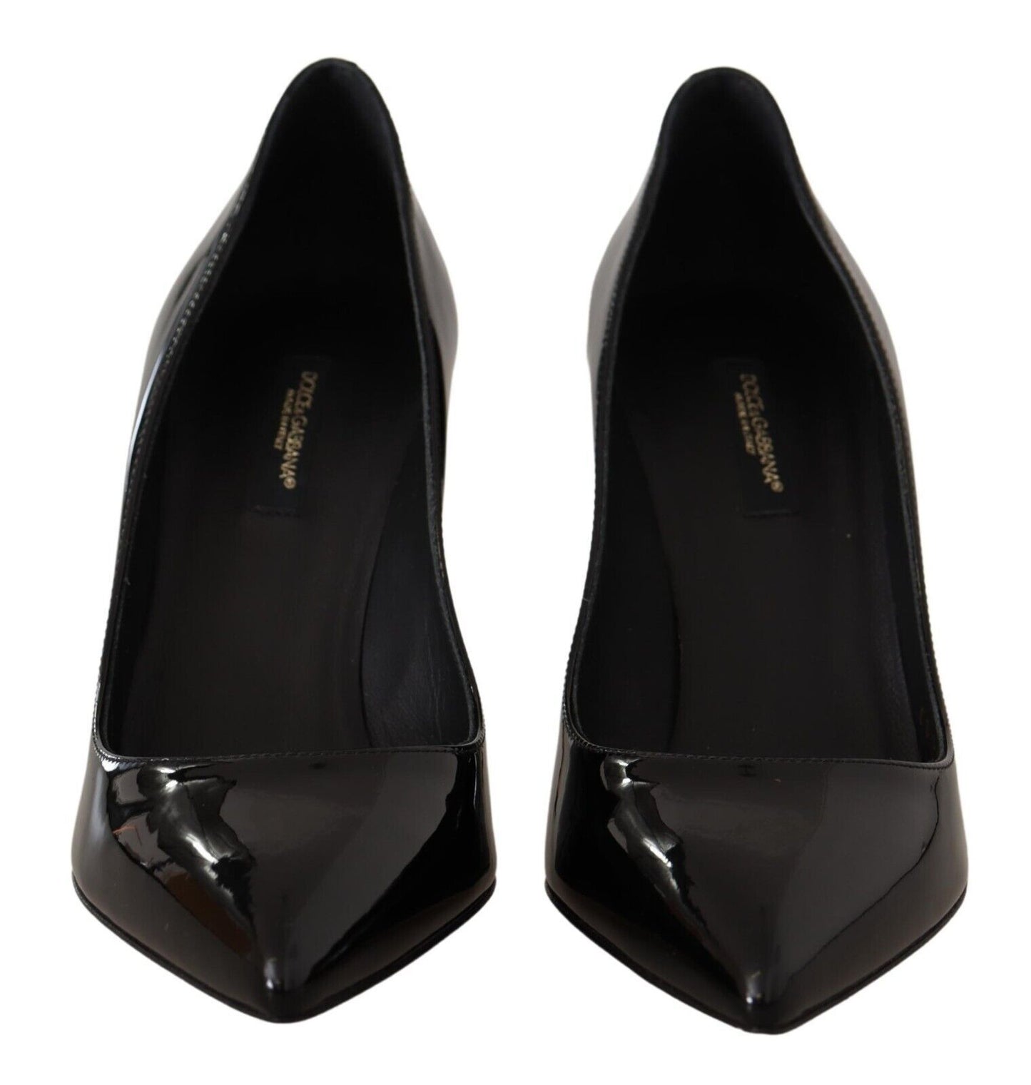 Schwarze Lackleder High Heels Pumps Schuhe