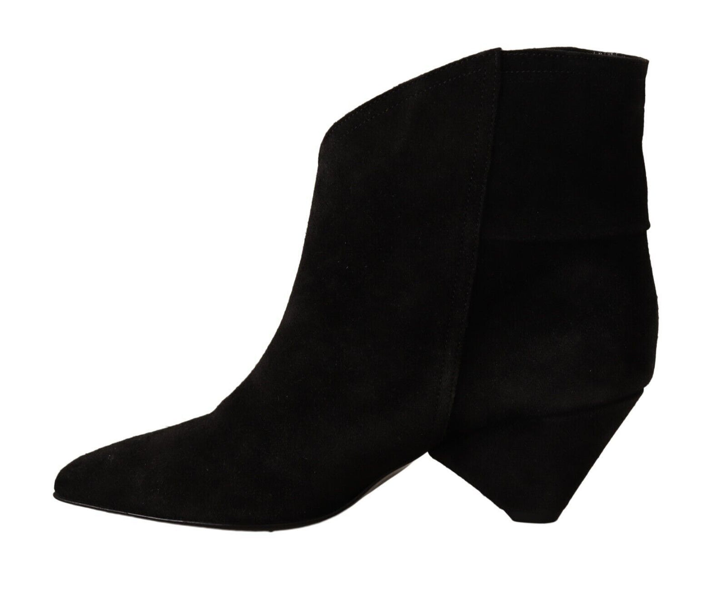 Schwarz Wildleder Leder Frauen Stiefeletten Fransen Schuhe