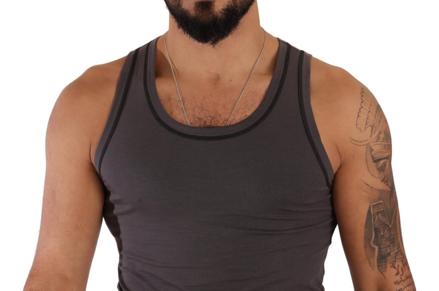 Graues ärmelloses Baumwoll-Tank-Top T-Shirt Unterwäsche