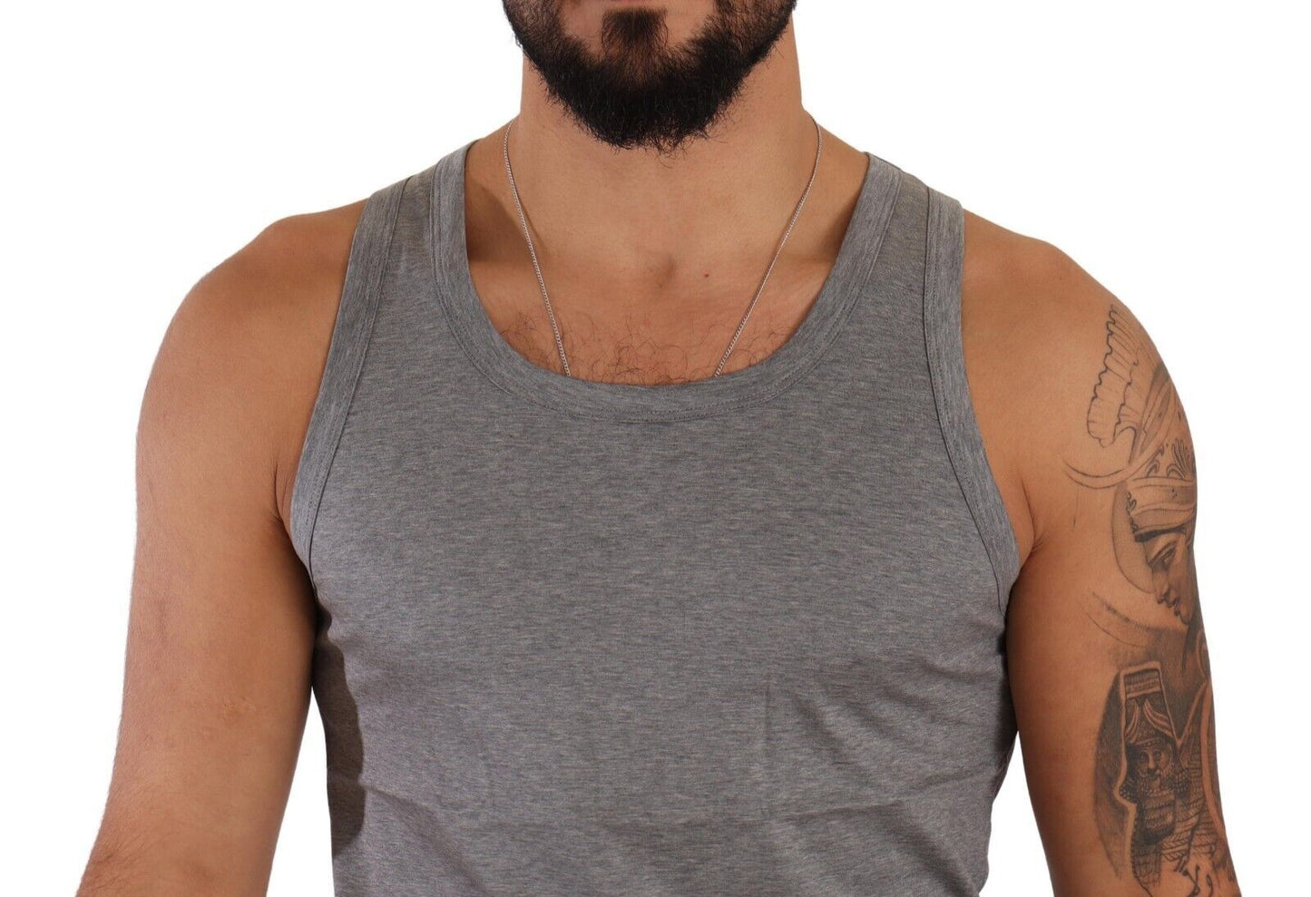 Graues ärmelloses Baumwoll-Tank-Top T-Shirt Unterwäsche