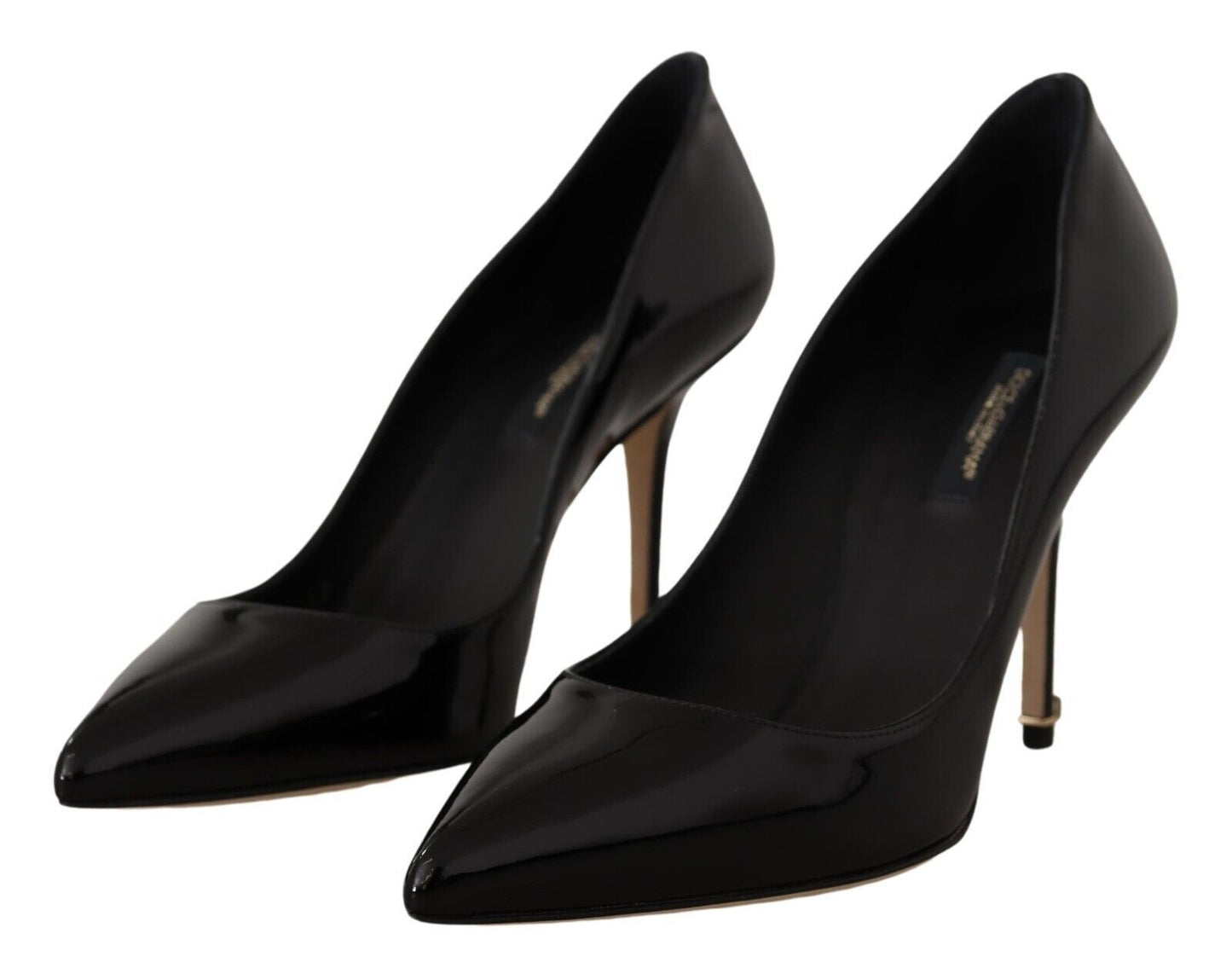Schwarze Lackleder High Heels Pumps Schuhe