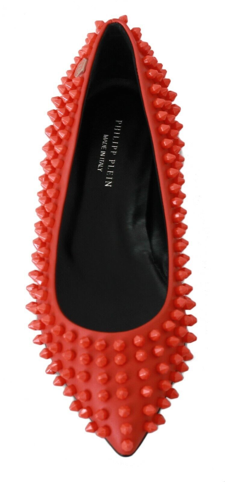 Orange Leder Ballerina WHAT I DO Flats Schuhe