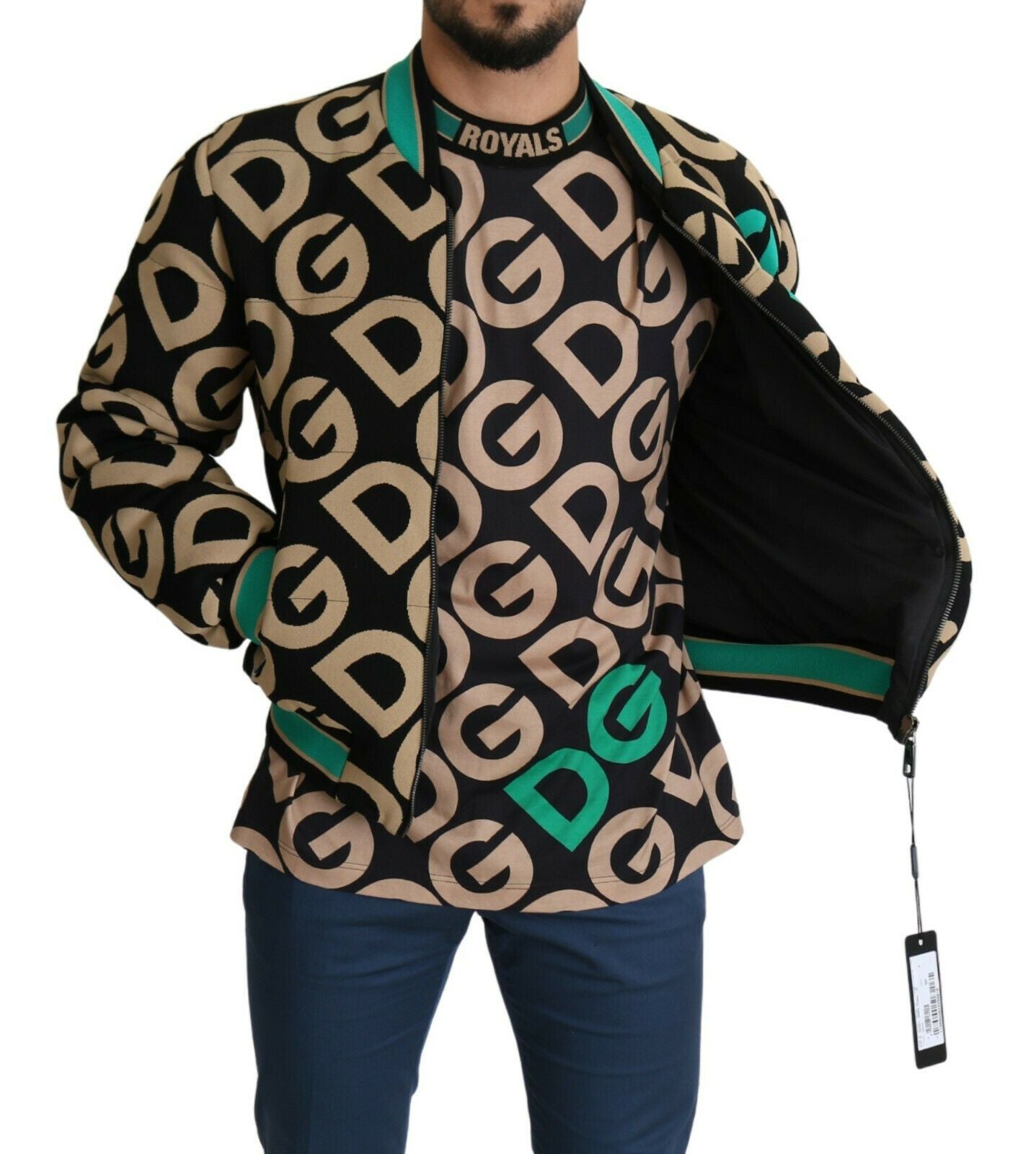 Mehrfarbige DGMILLENNIALS Jacke mit Logodruck