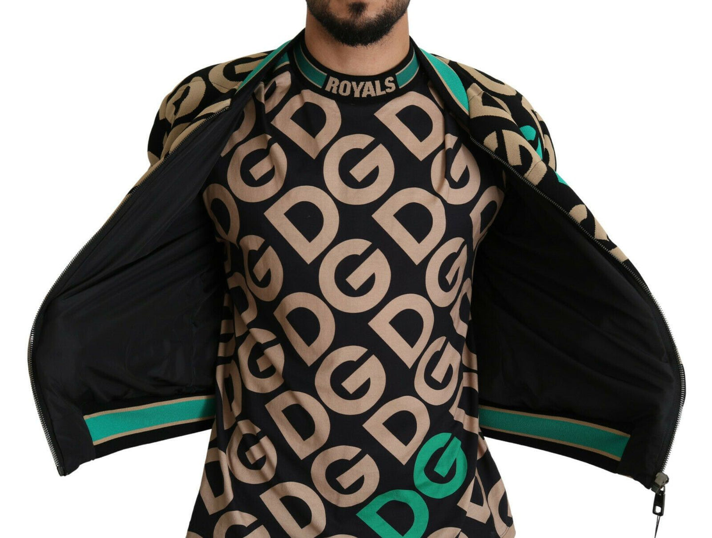 Mehrfarbige DGMILLENNIALS Jacke mit Logodruck