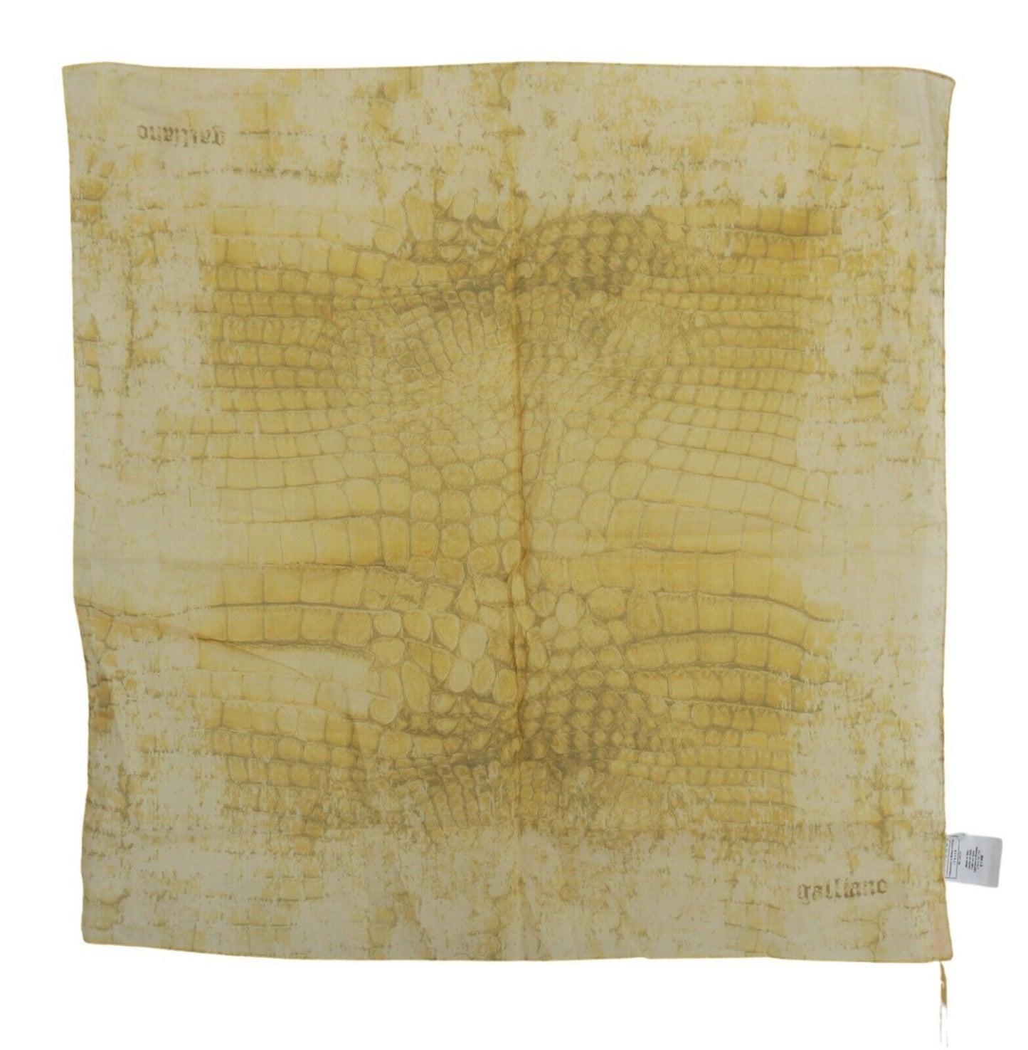 Gelbes Bandana 100% Baumwolle Gemusterter Foulard-Schal