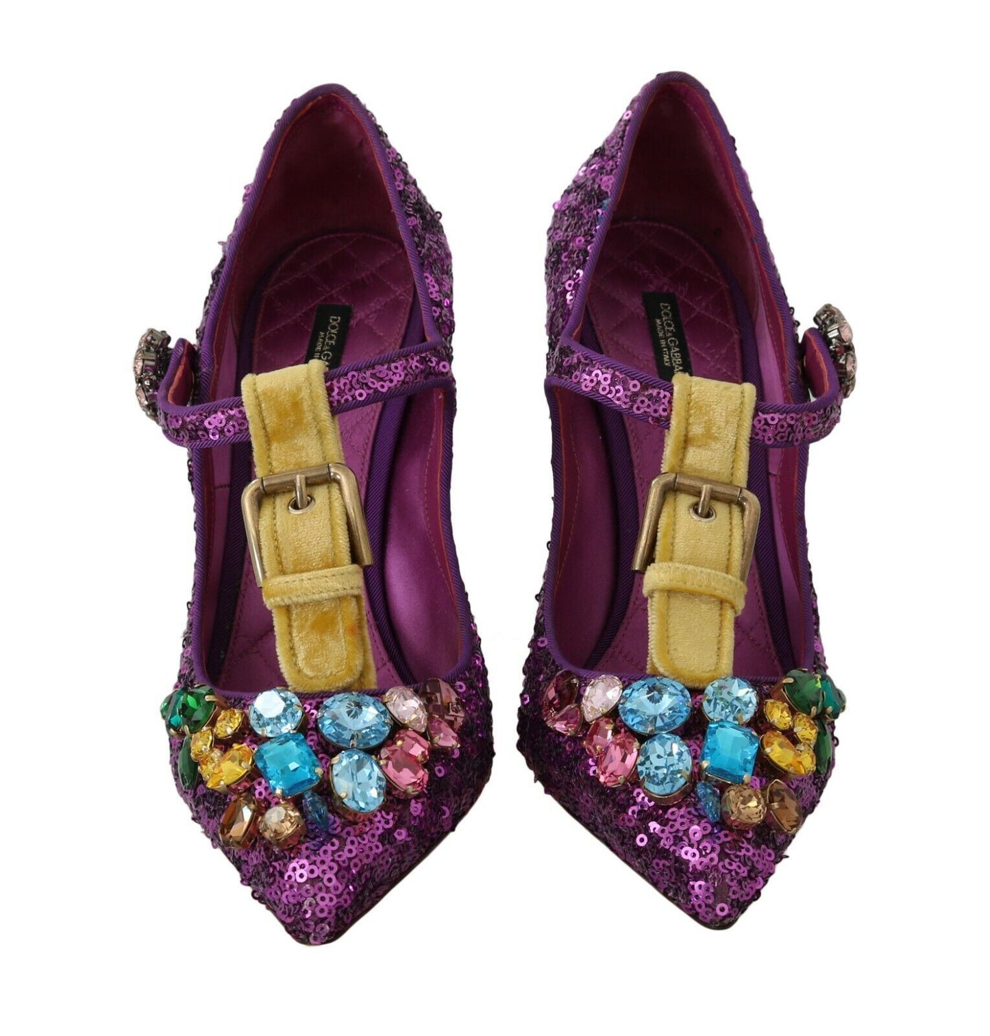 Lila Pailletten Leder Kristall Sandale Schuhe